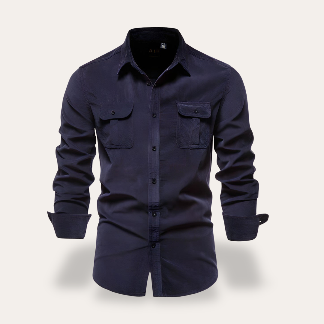 Herren Casual Hemd mit Brusttaschen | Vestea