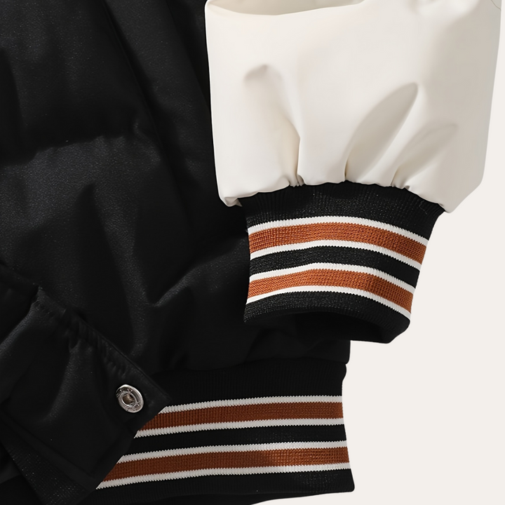Herren Varsity Pufferjacke mit Kapuze | Vestea