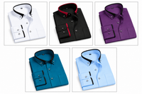Camisa de vestir para hombre L'Esprit | Cuello contrastante