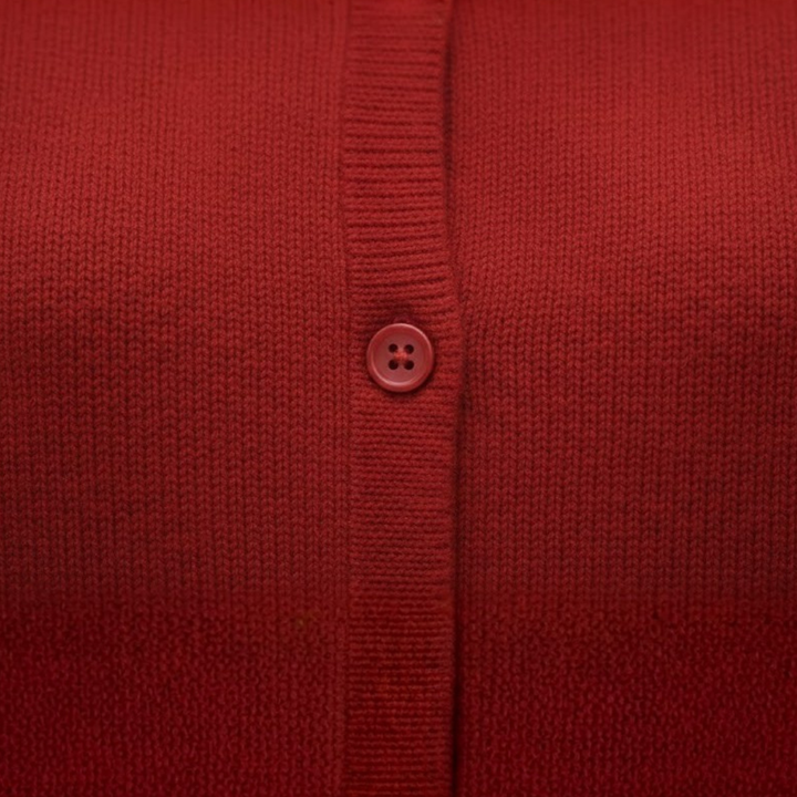 Pull en cachemire boutonné en vison cachemire coupe droite pour femme