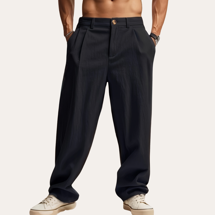 Herren Leinenhose mit Bundfalte | Vestea