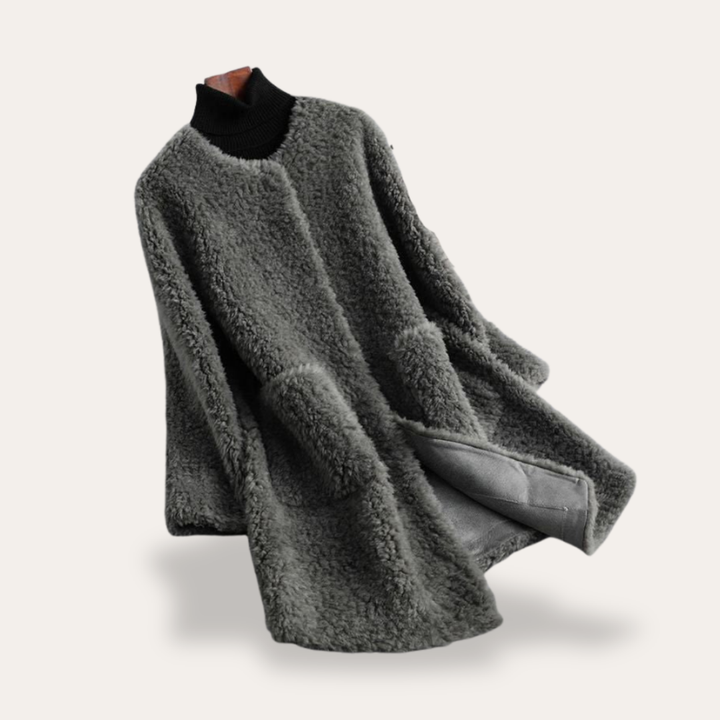 Damen Teddyjacke Kunstfell Oversize | Vestea