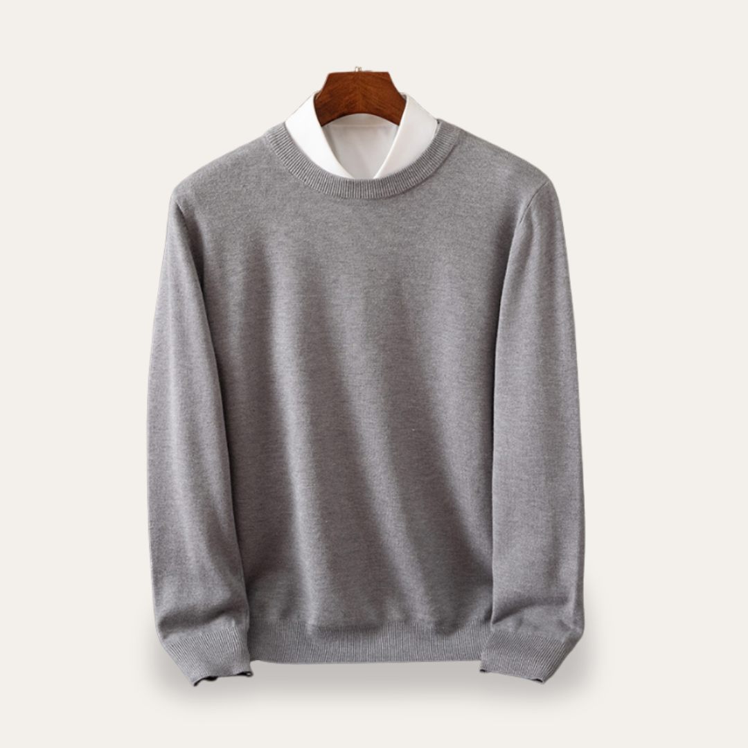 Herren Strickpullover Rundhalsausschnitt Langarm | Vestea