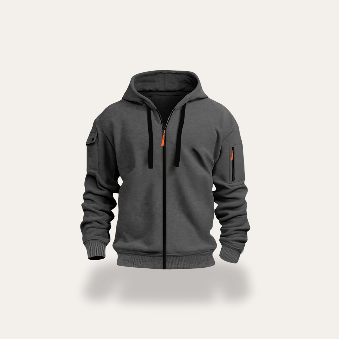 Herren Kapuzenjacke Sweatjacke mit Reißverschluss | Vestea
