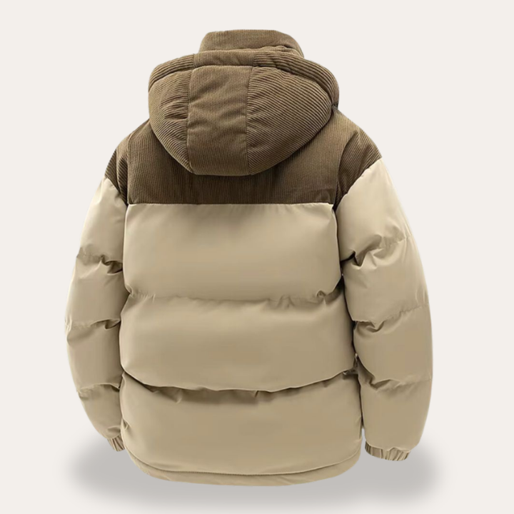 Unisex Steppjacke mit Kapuze Winter Cord | Vestea