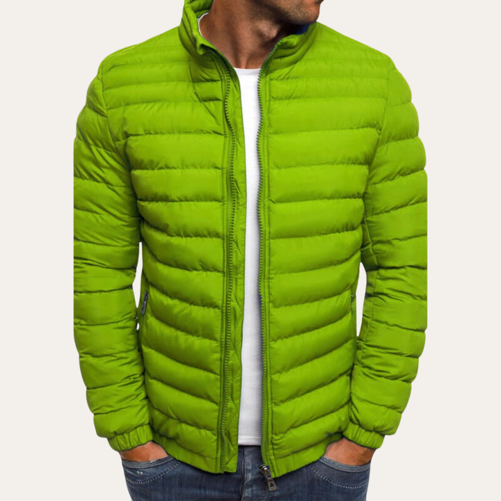 Herren Steppjacke mit Reißverschluss aus Polyester | Vestea