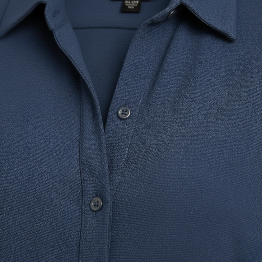 Damen Hemdblusenkleid mit Gürtel | Vestea