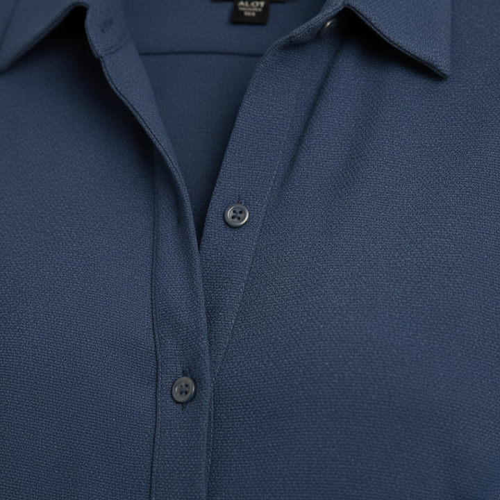 Damen Hemdblusenkleid mit Gürtel | Vestea