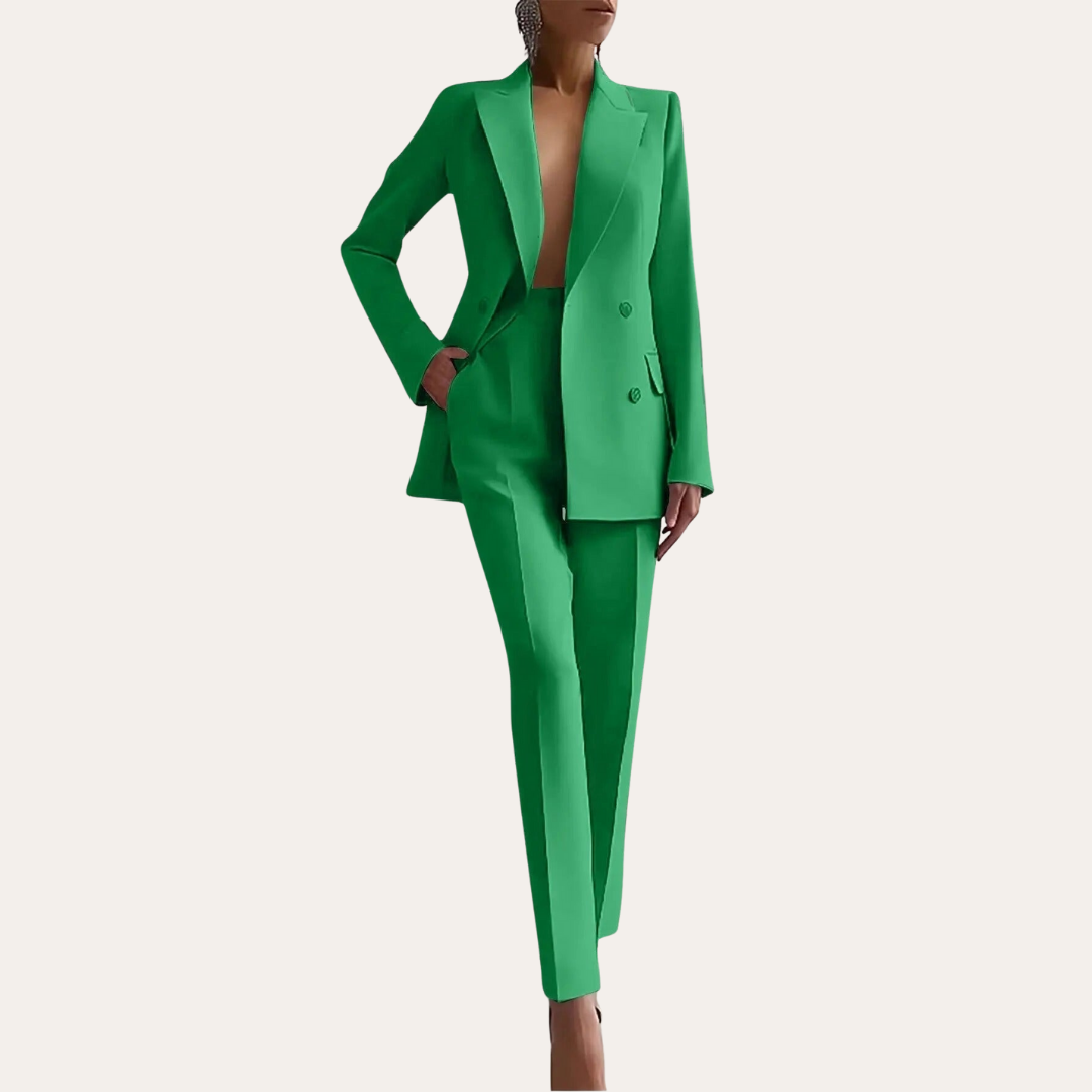 Damen Business Anzug Zweiteilig mit Blazer und Hose Elegant | Vestea