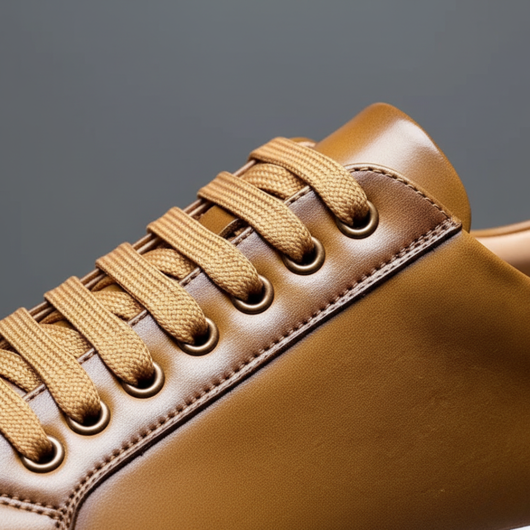 Men Orthopedic Synthetic Leather Casual Sneakers