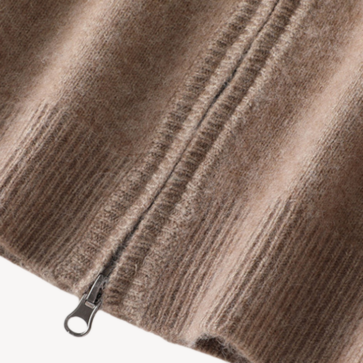 Herren Cashmere Reißverschluss Cardigan | Vestea
