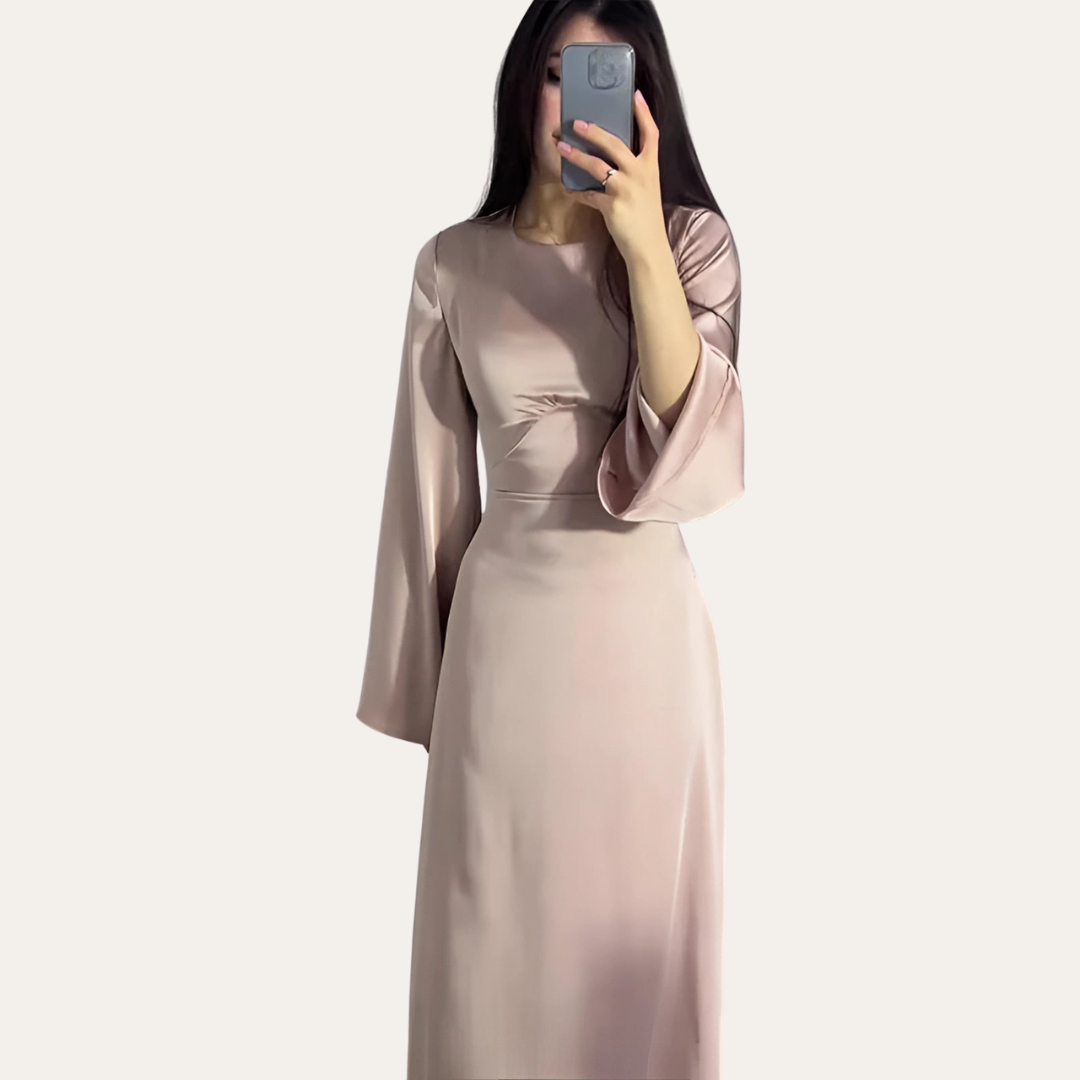 Damen Maxikleid Langarm Elegant Abendmode | Vestea