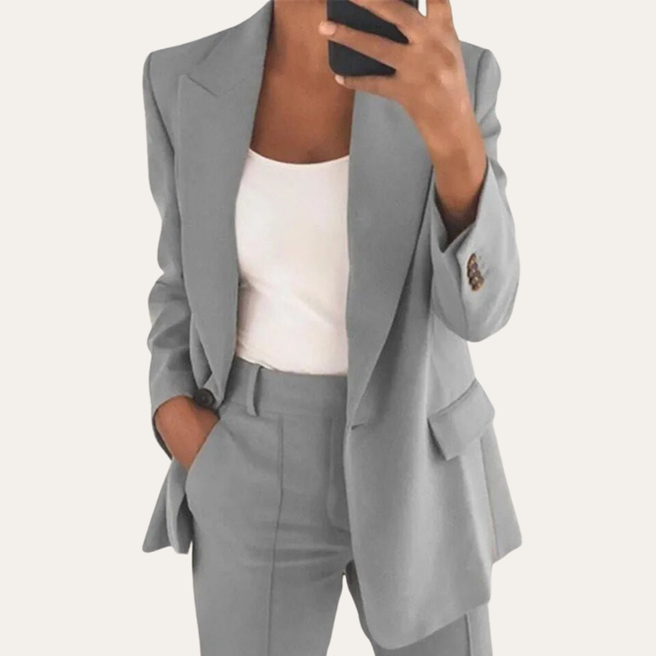 Damen Blazer und Hose Business Anzug Wollmix | Vestea