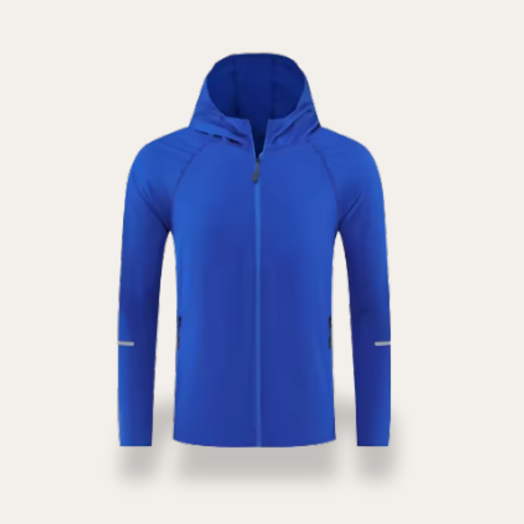 Unisex Laufjacke mit Kapuze Atmungsaktiv Leichtgewicht | Vestea