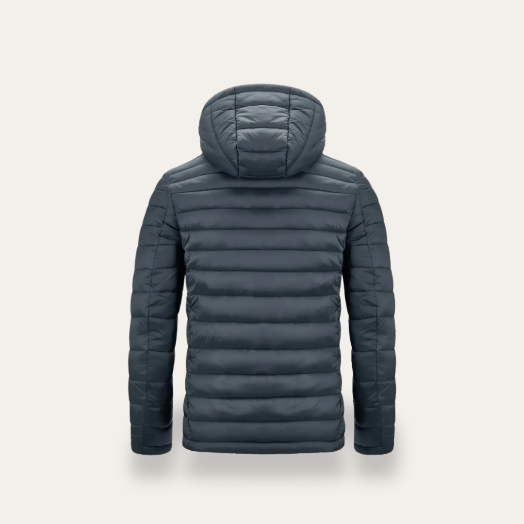 Herren Steppjacke Leichtmaterial mit Kapuze | Vestea