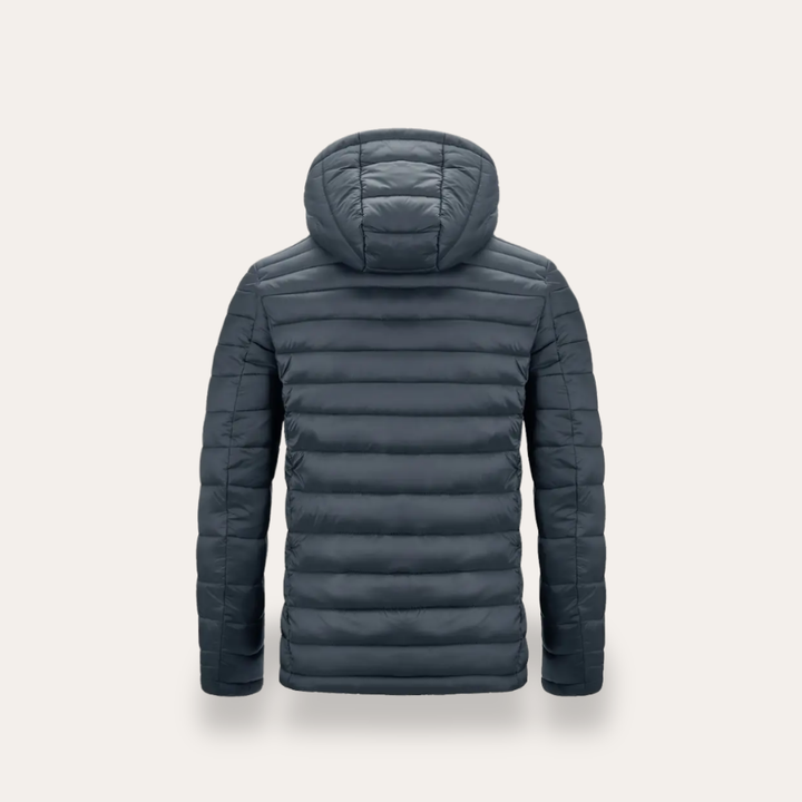Herren Steppjacke Leichtmaterial mit Kapuze | Vestea