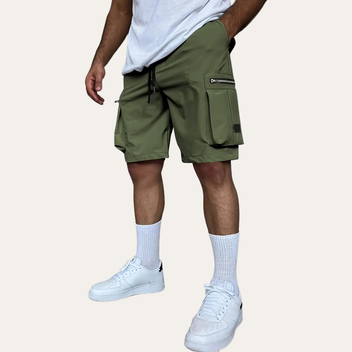 Herren Cargo Shorts Bequeme Shorts mit Taschen und elastischem Bund | Vestea