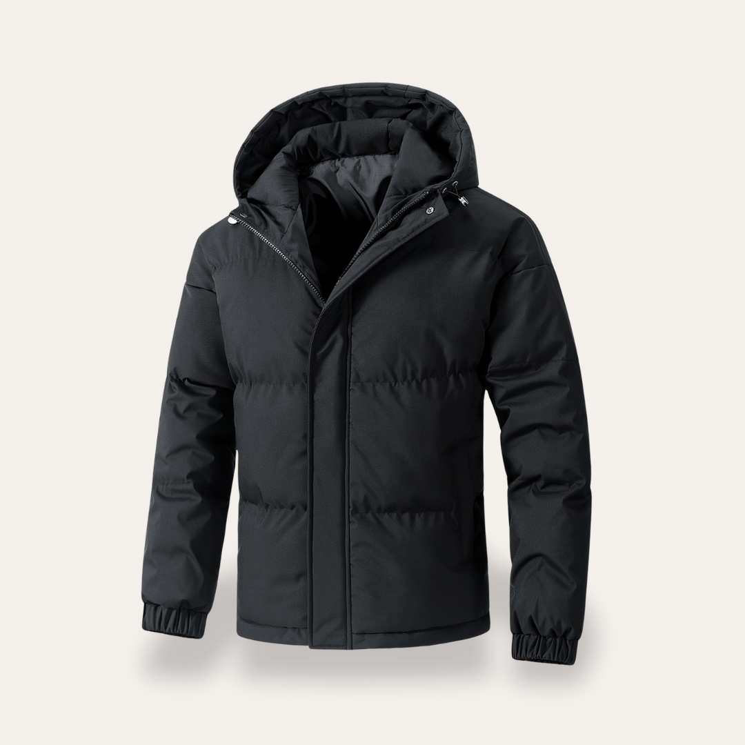 Herren-Pufferjacke mit Kapuze | Vestea