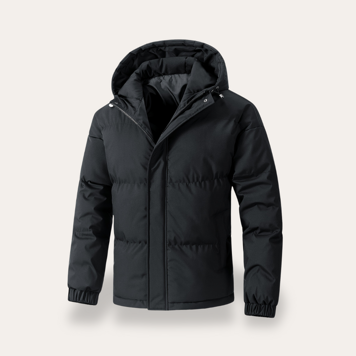 Herren-Pufferjacke mit Kapuze | Vestea