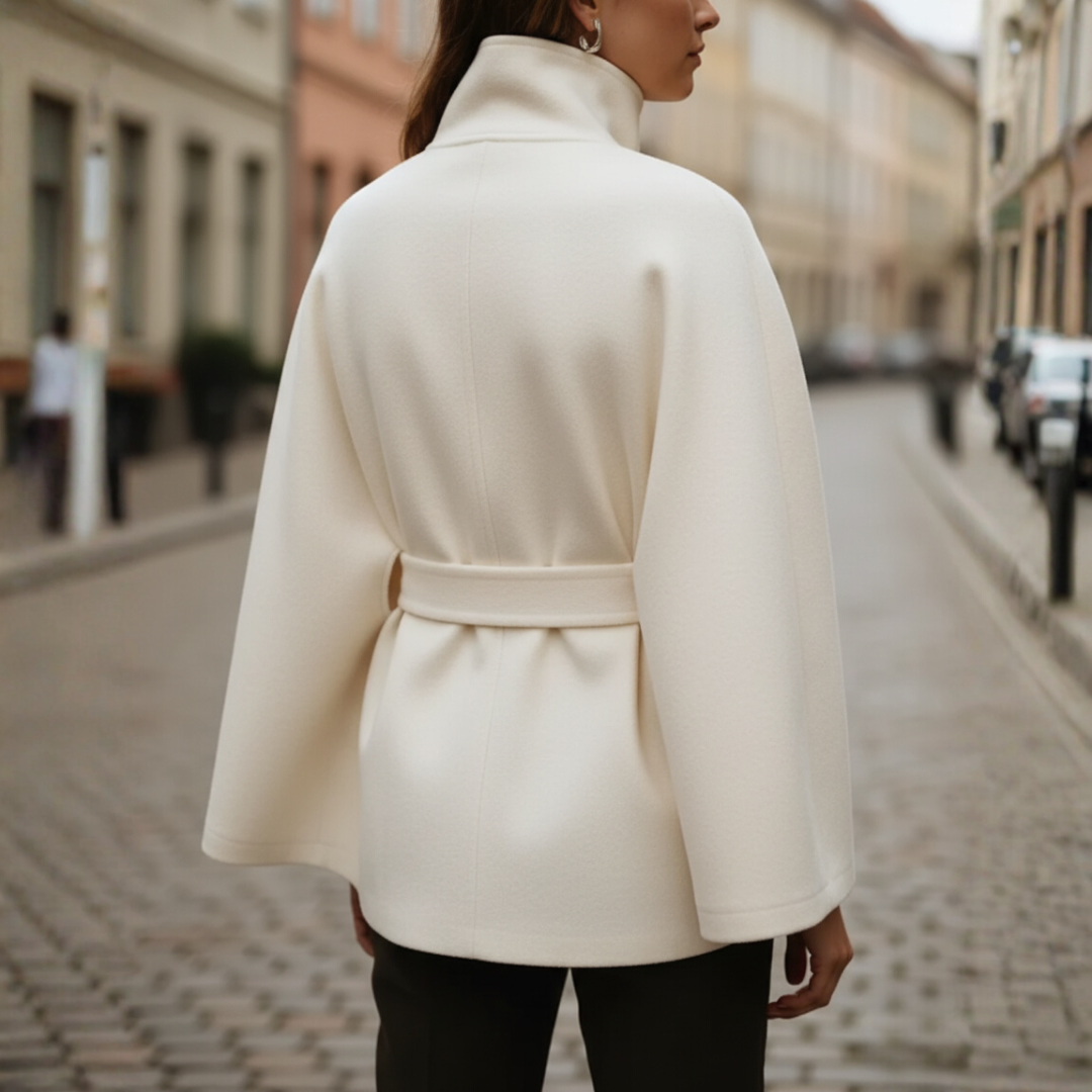 Damen Kapuzenmantel mit Gürtel | Vestea