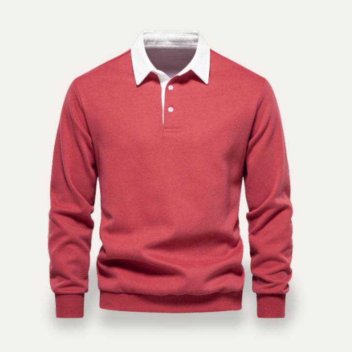 Herren Langarm Polohemd Komfort Fit | Vestea
