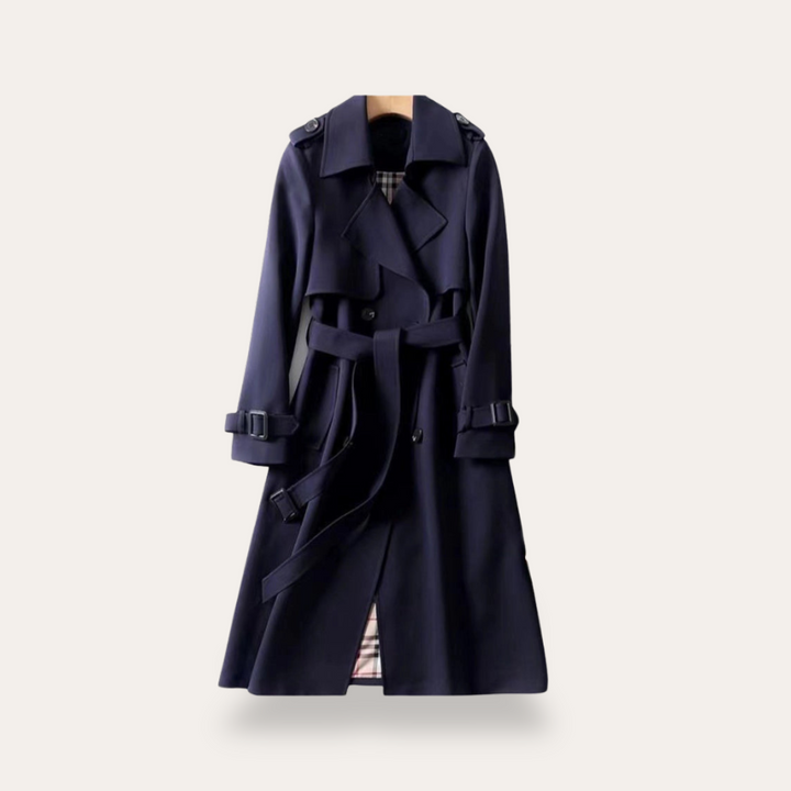 Doppelreiher Trenchcoat für Damen mit Gürtel | Vestea