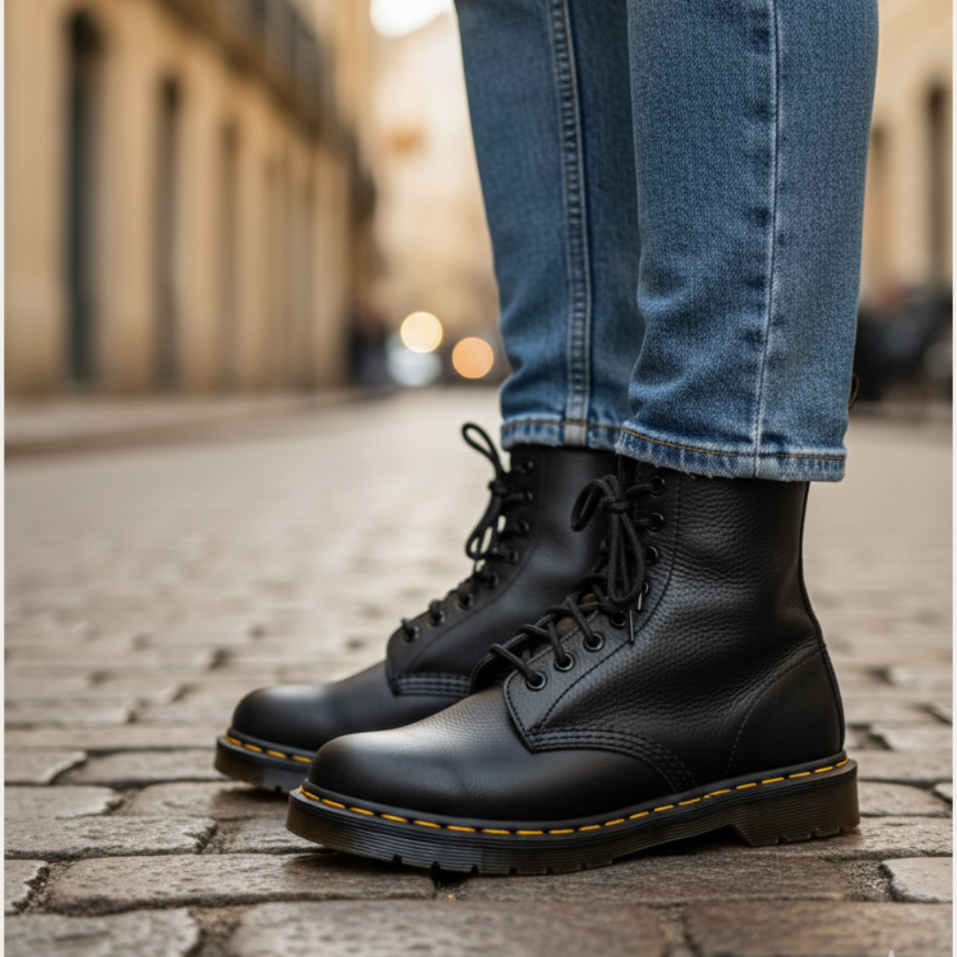 Orthopädische Damen Schnürstiefel mit Profilsohle | Vestea