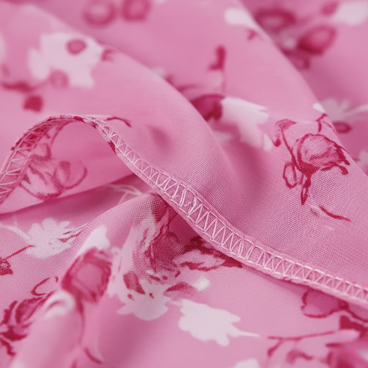 Maxi Dress Short Sleeve Floral Womens