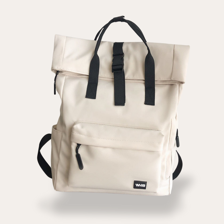 Rolltop Damen Rucksack Canvas Freizeit Urban Bag Tagesrucksack | Vestea