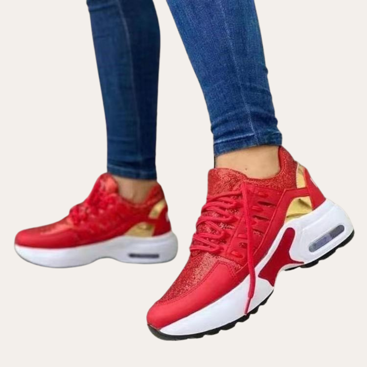 Damen Orthopädische Chunky Sneaker Plateauschuh Laufschuh | Vestea