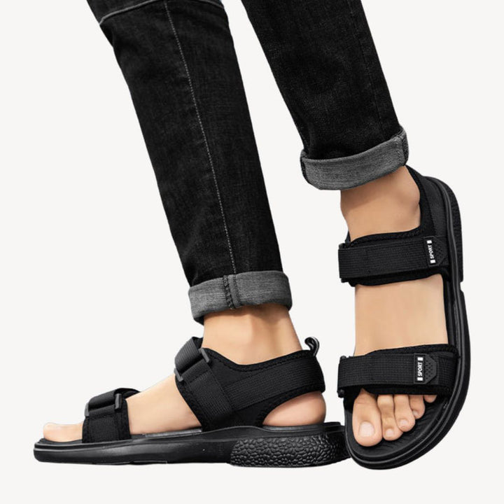 Orthopädische Stoff-Sandale mit verstellbaren Riemen Herren | Vestea