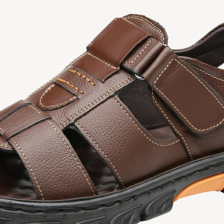 Herren Leder Orthopädische Sandalen | Vestea