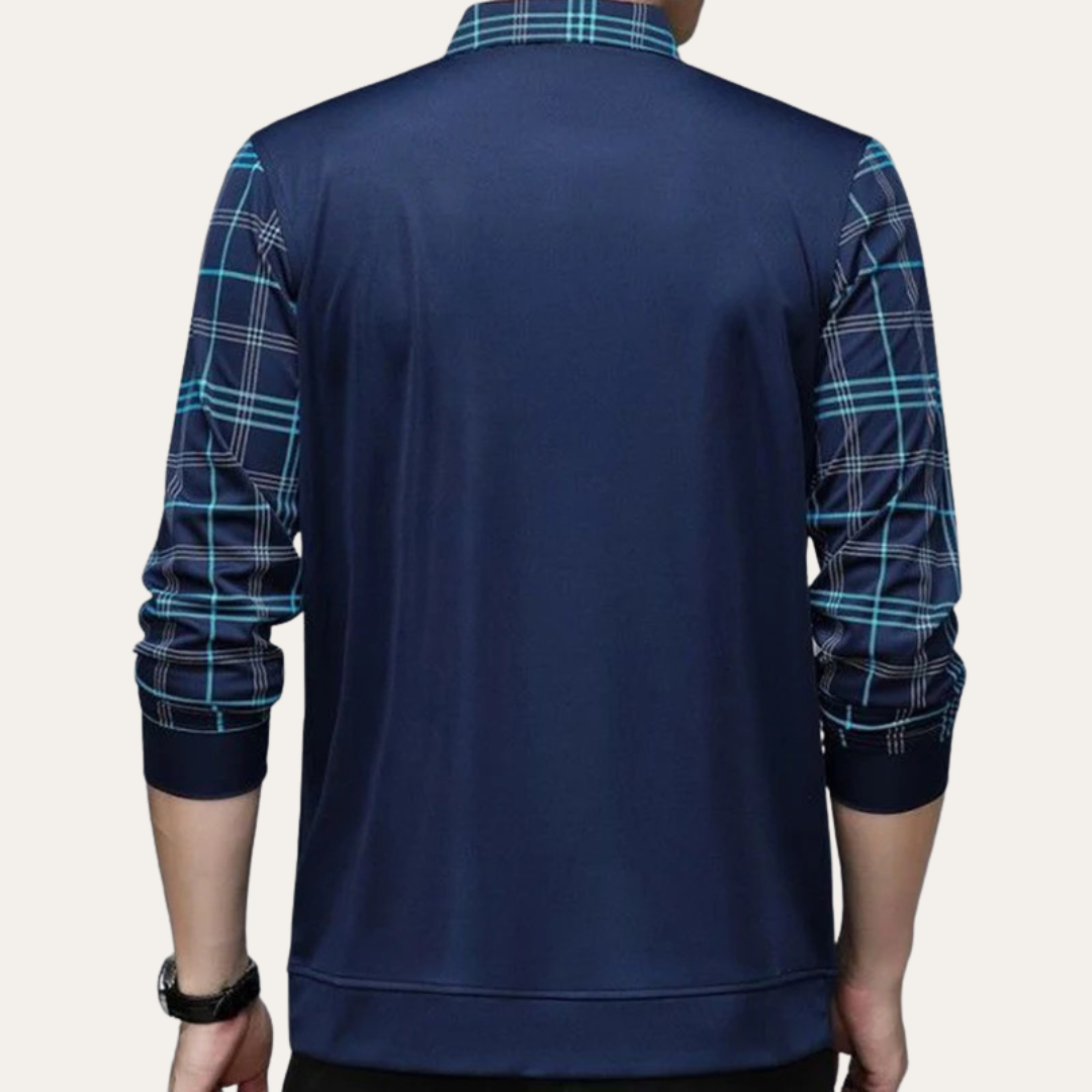 Herren Poloshirt mit V-Ausschnitt | Vestea