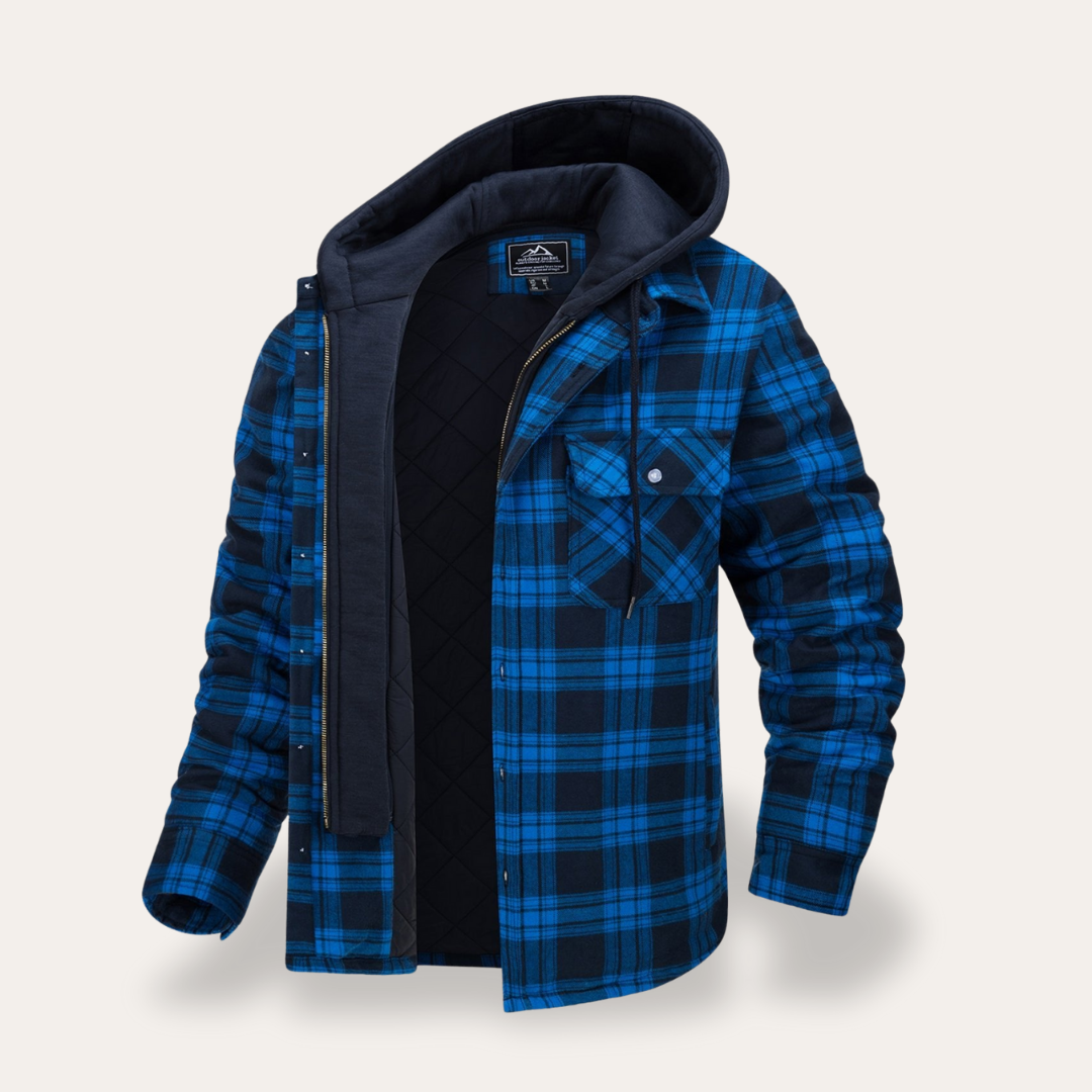 Herren Flanelljacke mit Kapuze Gefüttert | Vestea