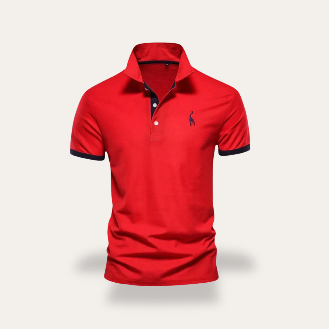 Herren Poloshirt Baumwolle Freizeit Kurzarm Shirt Slim Fit Kragen | Vestea