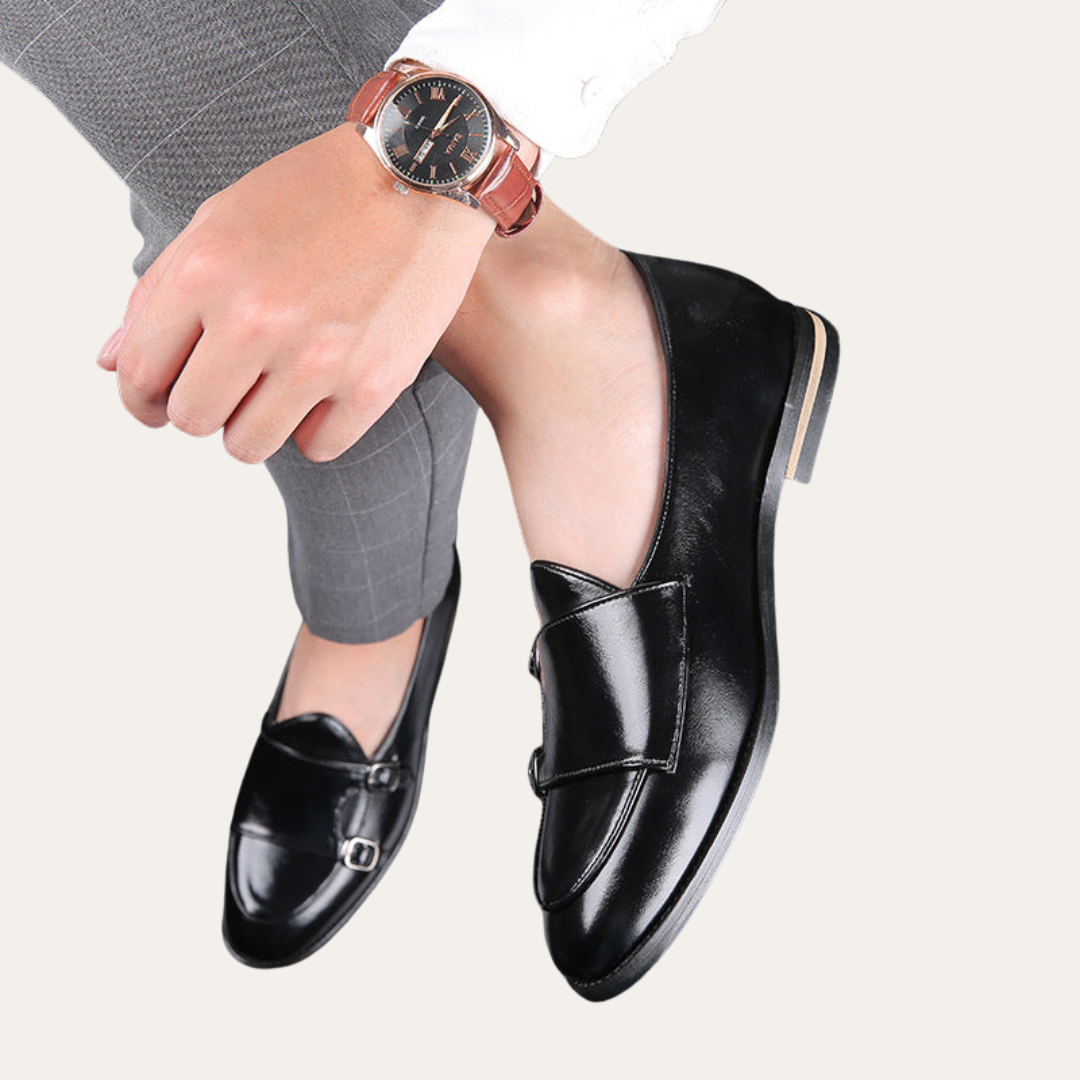 Herren Leder Orthopädische Loafer Slipper | Vestea