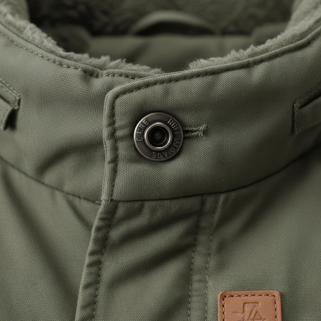 Herren Bomberjacke Shearling-Kragen Winter Polyester | Vestea