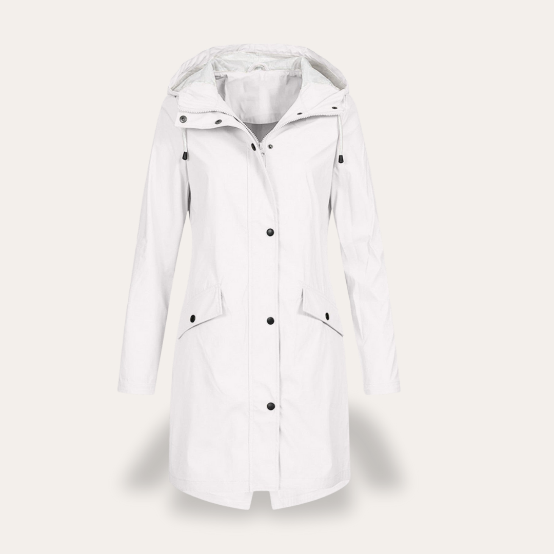 Damen Parka Übergangsjacke mit Kapuze Wasserdicht | Vestea