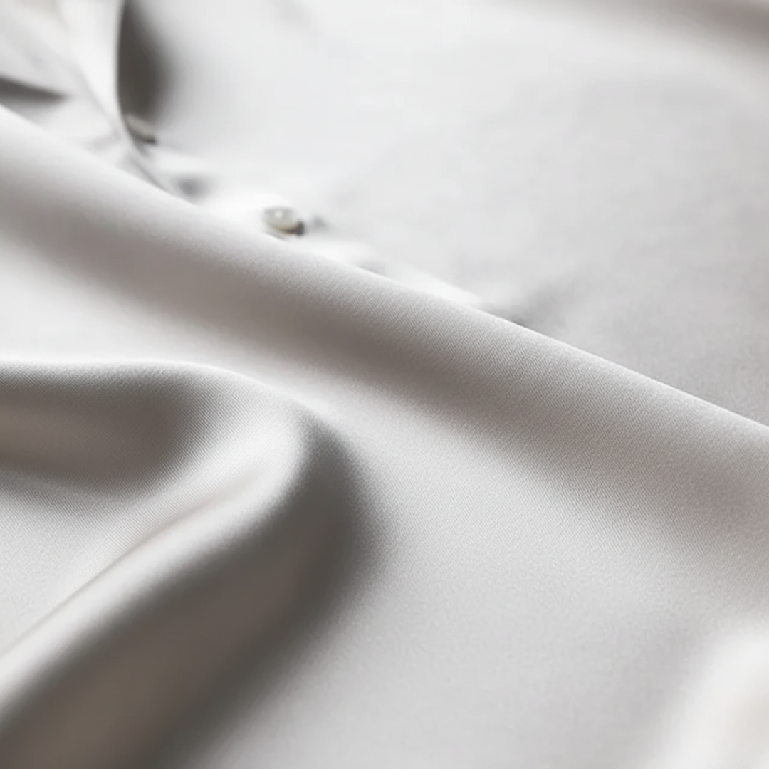 Women Satin Button Down Long Blouse