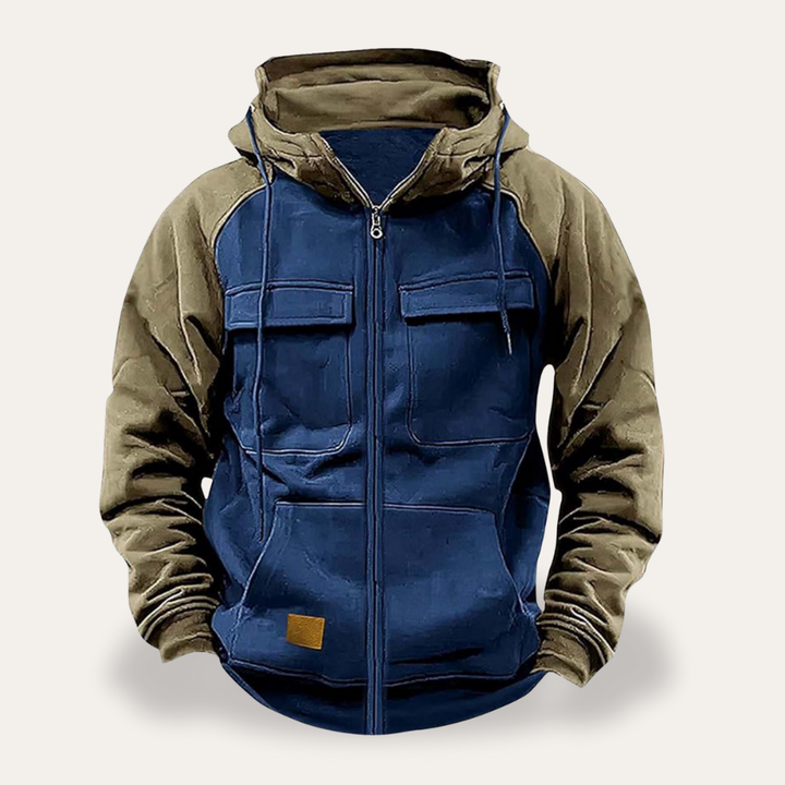 Herren Kapuzenjacke Sweatshirt mit Reißverschluss | Vestea