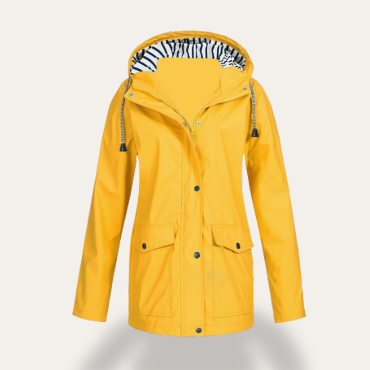 Damen Regenjacke mit Kapuze wasserabweisend | Vestea
