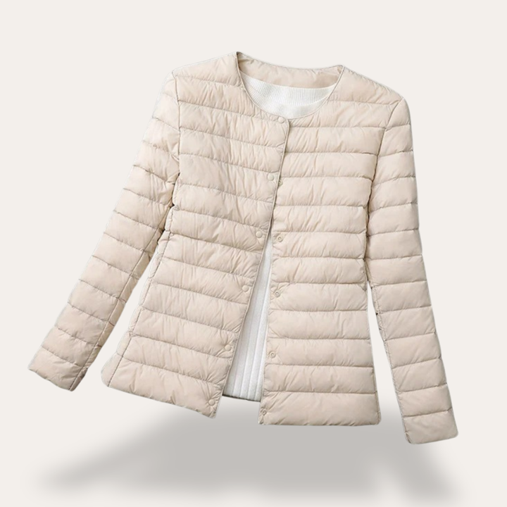 Damen Steppjacke ultraleicht mit Druckknöpfen Synthetik | Vestea