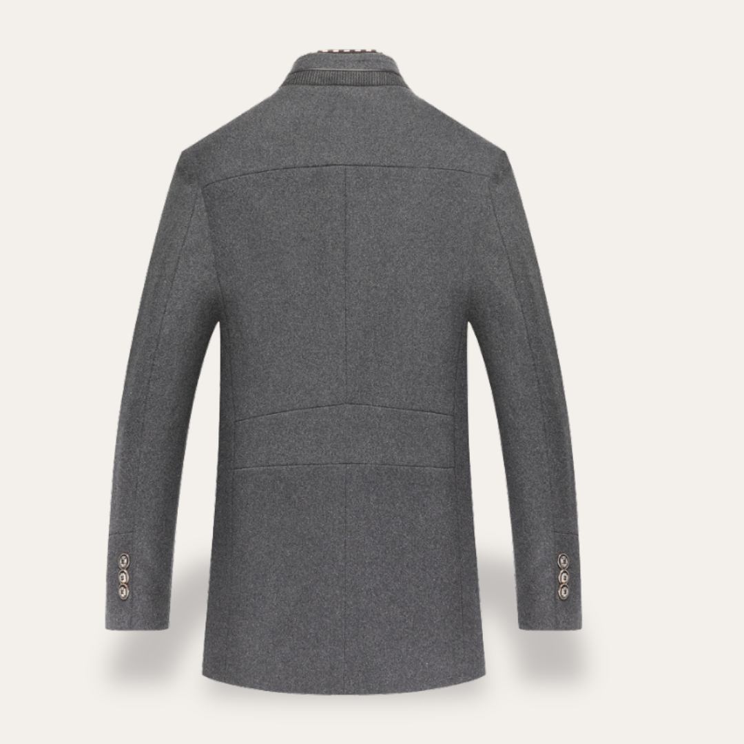 Wollmischung Casual Mantel für Herren | Vestea