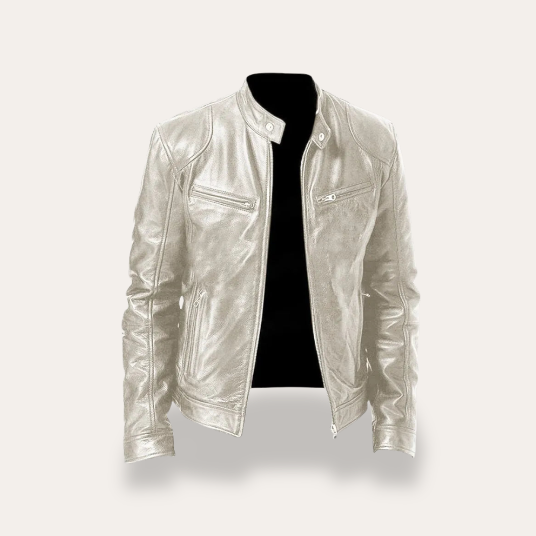 Leder Bikerjacke für Herren | Vestea