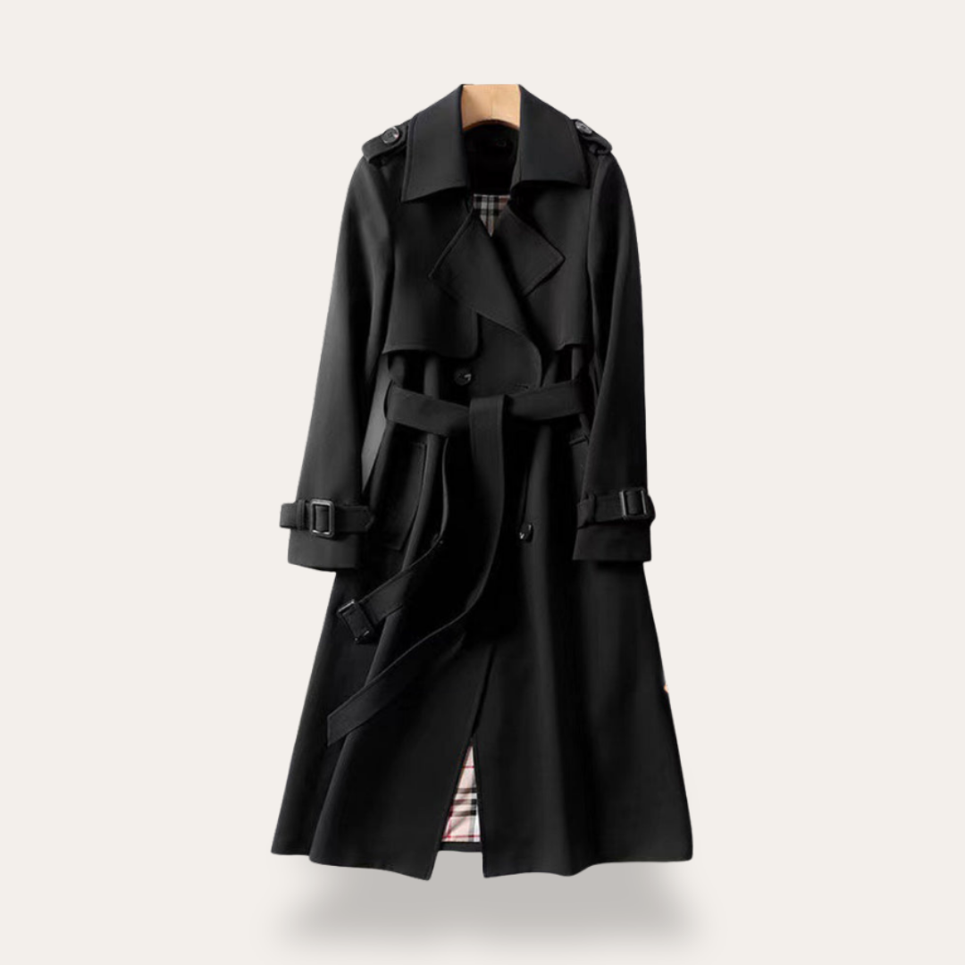 Damen Trenchcoat Wollmix mit Gürtel | Vestea