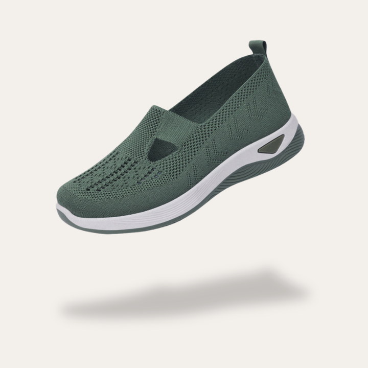 Orthopädische Damen Slip-On Komfortschuhe mit Keilsohle | Vestea