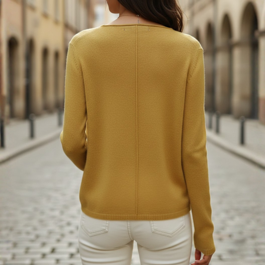 Cardigan Sweater Wool Knit Side Button Long Sleeve Women