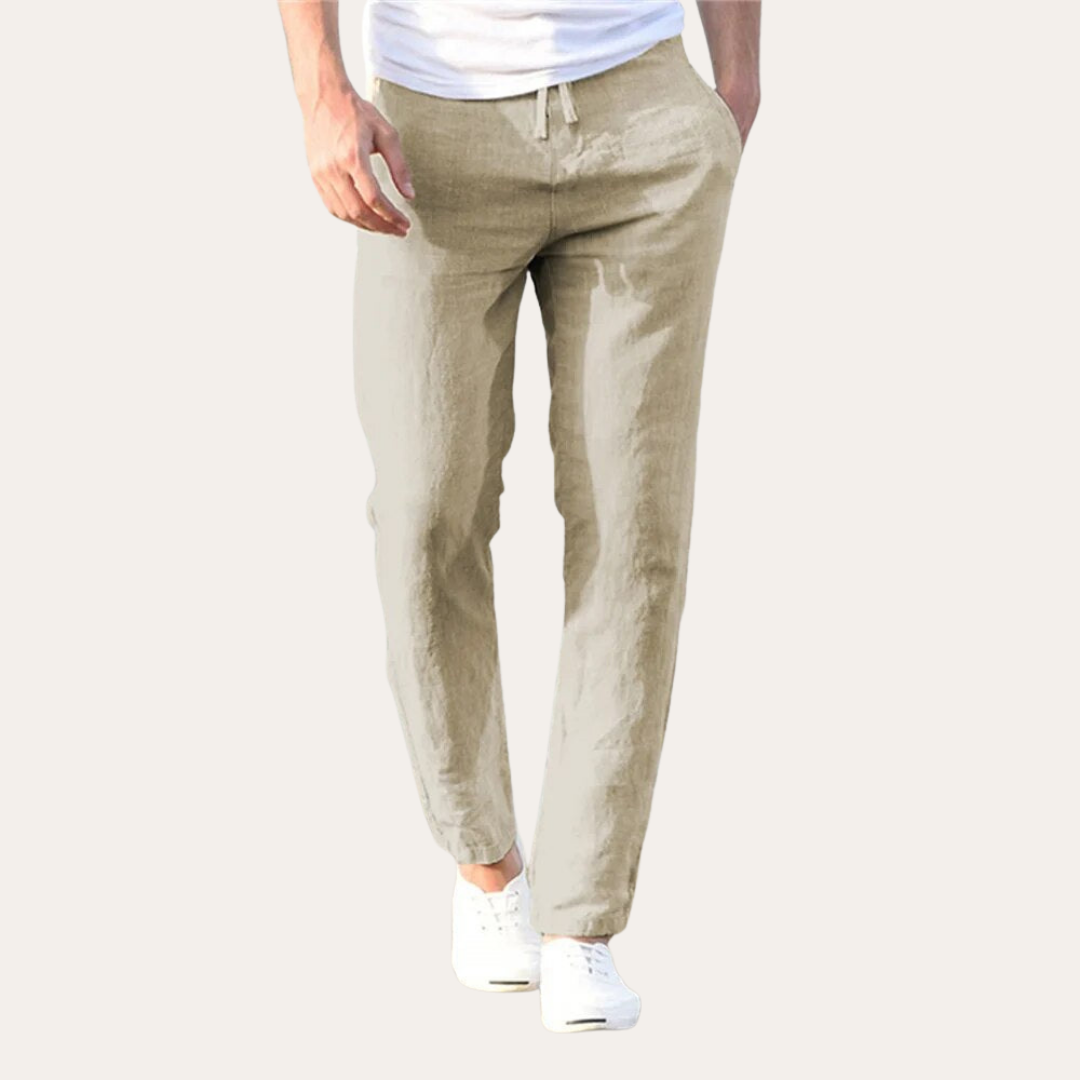 Herren Leinenhose Atmungsaktive Streetwear für Männer, Bequeme Passform | Vestea