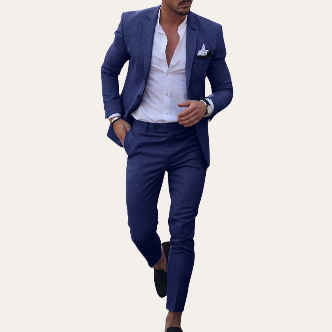 Herren Slim Fit Anzug 2-teilig Business | Vestea