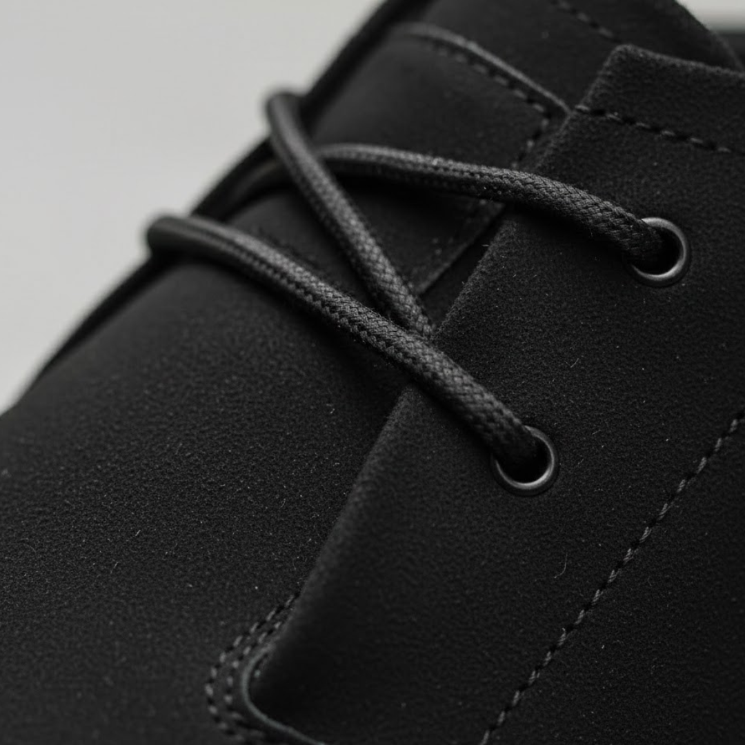 Zapatos ortopédicos para hombre con parte superior de ante y soporte acolchonado